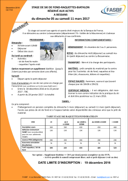 Stage ski fond-raquettes-biathlon Bessans - ASBF Paris-IDF
