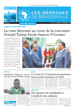 T&eacute;l&eacute;charger - Les D&eacute;p&ecirc;ches de Brazzaville