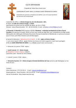 Calendrier des offices - Office de Tourisme - Saint-Girons Saint