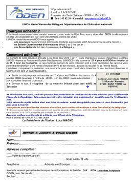 t&eacute;l&eacute;charger le bulletin d`adh&eacute;sion