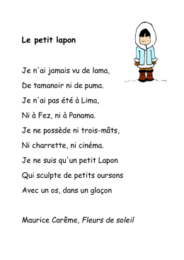 Le petit lapon - Dessine