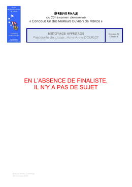 aide methodologique pour l`elaboration des sujets