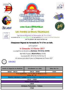 Championnat de ligue jeunes de Epouville du 12 février 2017