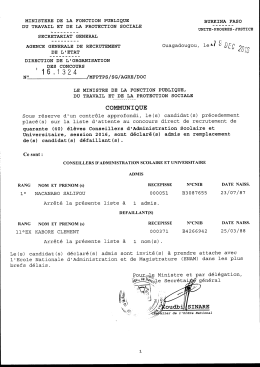 Conseillers d`administration scolaire et universitaire