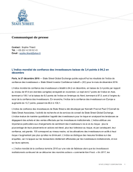 Communiqu&eacute; de presse