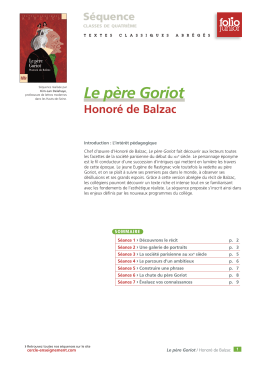 T&eacute;l&eacute;charger la s&eacute;quence  - Cercle Gallimard de l`enseignement
