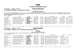 Vendredi 30 décembre 2016 - Resultat