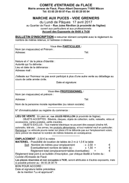 Téléchargez le bulletin d`inscription (format )