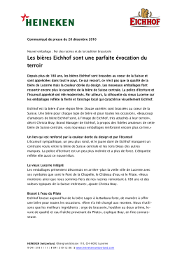 Communiqués de presse