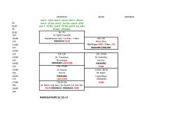 Emplois du temps Semestre 2 Agrégation