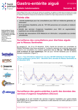 Bulletin semaine 51 - InVS