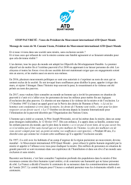 message de voeux de Cassam Uteem