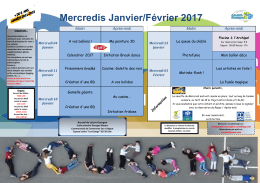 Mercredis Janvier/Février 2017