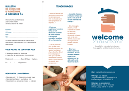 bulletin de demande d`adh&eacute;sion &agrave; adresser &agrave;