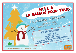 noël a la maison pour tous - Maison pour tous de landerneau