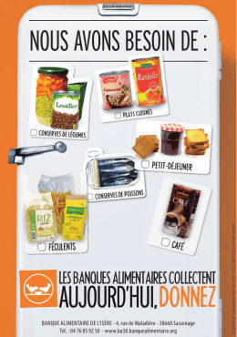 NOUS AVONS BESOIN DE :