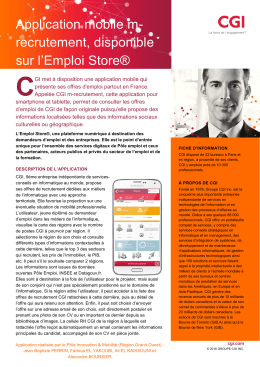 Application mobile m- recrutement, disponible sur l`Emploi