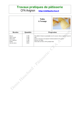 tuiles &agrave; l`orange