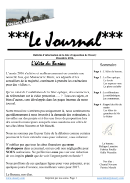 L`&eacute;dito du Bureau