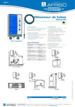 Fiche produit - Afriso