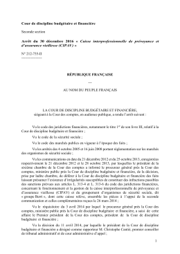 CIPAV - Cour des comptes
