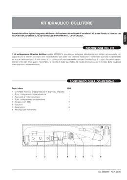 kit idraulico bollitore