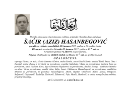 &Scaron;AĆIR (AZIZ) HASANBEGOVIĆ