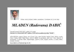 MLADEN (Radovana) DABIĆ