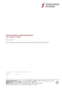 PDF, 2000 kB - Západoslovenská distribučná, as