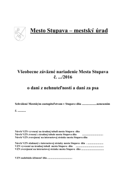 Všeobecne záväzné nariadenie