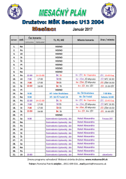 Janu&aacute;r 2017