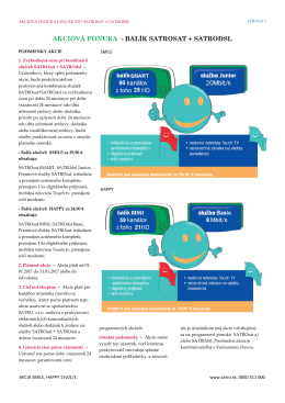 akciov&aacute; ponuka