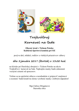 &scaron;tvrtok 5. janu&aacute;ra, 2017