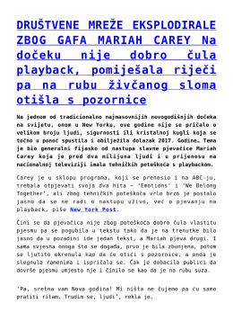 DRUŠTVENE MREŽE EKSPLODIRALE ZBOG GAFA