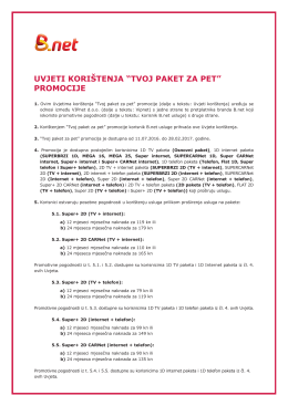 Tvoj paket za pet