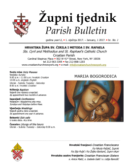 Župni tjednik - Croatian Church New York Home