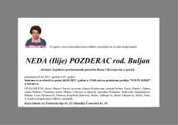 NEDA (Ilije) POZDERAC rođ. Buljan