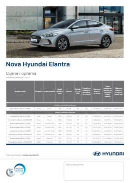 Preuzmi cjenik - Hyundai Hrvatska