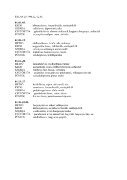 &Eacute;TLAP 2017.01.02.-02.03. 01.03.-05. KEDD lebbencsleves