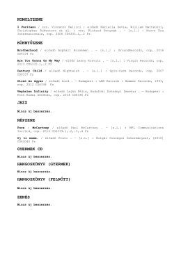 CD, &uacute;jdons&aacute;gok