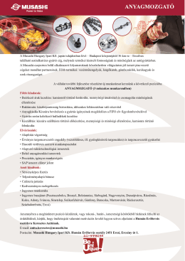 Anyagmozgat&oacute; &ndash; Ercsi