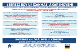 szerezz egy &uacute;j szakm&aacute;t, ak&aacute;r ingyen!