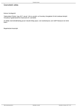 &Uuml;zemeltető v&aacute;lt&aacute;s - Oroszl&aacute;nyi Uszoda