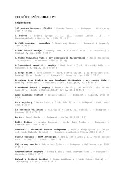 FELNŐTT SZ&Eacute;PIRODALOM