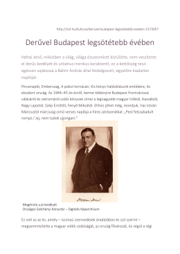 Derűvel Budapest legsötétebb évében