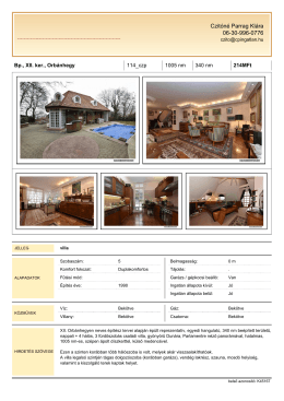 Bp., XII. ker., Orb&aacute;nhegy