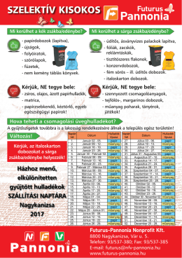 szelekt&iacute;v kisokos - Nagykanizsa