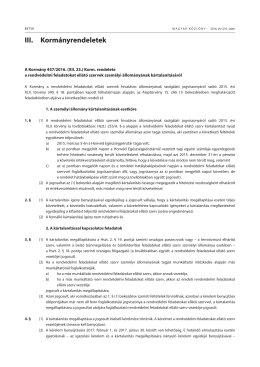 (XII. 23.) Korm. rendelet is