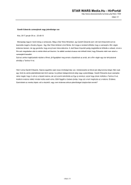 Gareth Edwards cameojának nagy jelentősége van