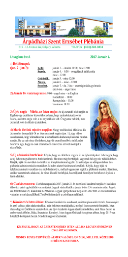 2017 1 Parish Bulletin